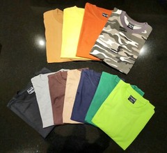 Men’s Plain Blank Heavyweight Short Sleeve Tee T-Shirt TOPTEE Brand USA