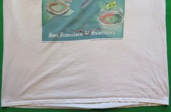 1980’s Vintage T Shirt 1989 Bay Area World Series Giants A’s Stedman *Heavy Use*