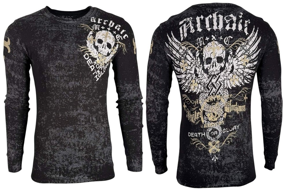 Archaic By Affliction Men’s Thermal Shirt Tramp