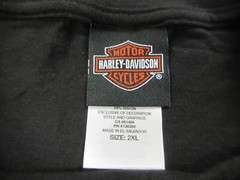Harley Davidson Shirt Mens 2XL XXL Black Motorcycle Bike Biker Barbed Wire Logo