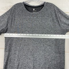 All In Motion Tee Shirt Mens L Gray Vented Soft Stretch Short Sleeve Vented Knit