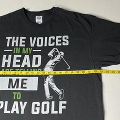 Vintage Men’s Golf T Shirt Funny The Voices In My Head XL XG TG