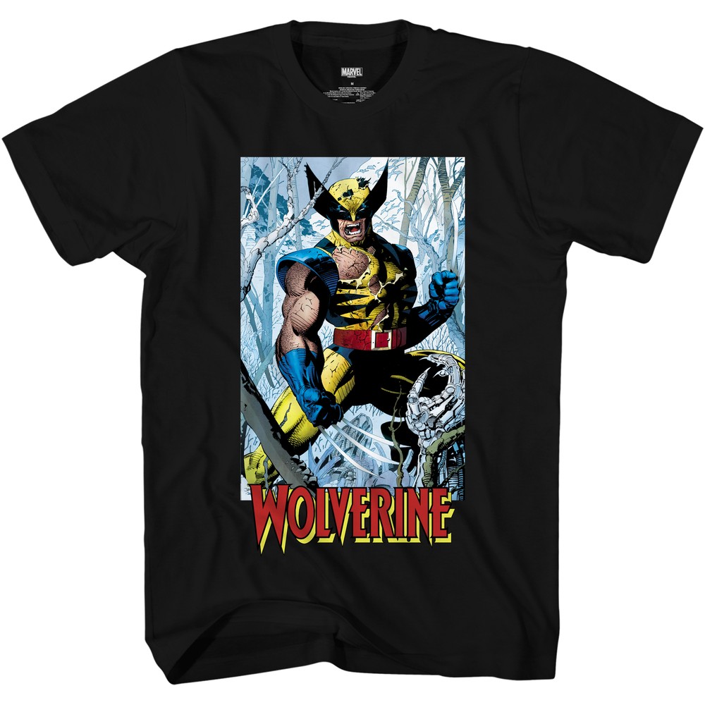 Wolverine 90’s Cover By Jim Lee Marvel Comics Adult T-Shirt