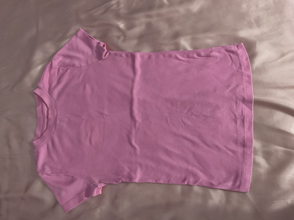 Teens S Regular 2-Pack Pink/Fuchsia Solid Crew Neck Short Sleeve T-Shirts