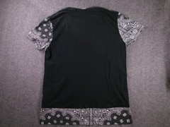 Isaac Morris Shirt Mens XXL Black HUSTLE Graphic Bandana Short Sleeve Hem