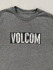Volcom Mens Size Large Long Sleeve Gray Skateboarding Iconic Stone Graphic