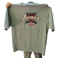 Avirex Factory No. 75 Genuine Article Men’s Gray Tee Shirt New with Tags