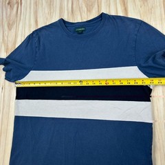 J.Crew Men’s LT TALL Vintage Crewneck Stripe Short Sleeve T Shirt Blue