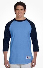 Champion 5.2 oz. Tagless Raglan Long Sleeves Baseball T-Shirt T1397