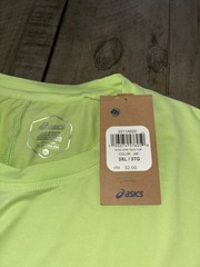 ASICS MEN’S SHORT SLEEVE HTHR TECH TOP Lime Green Heather 3XL