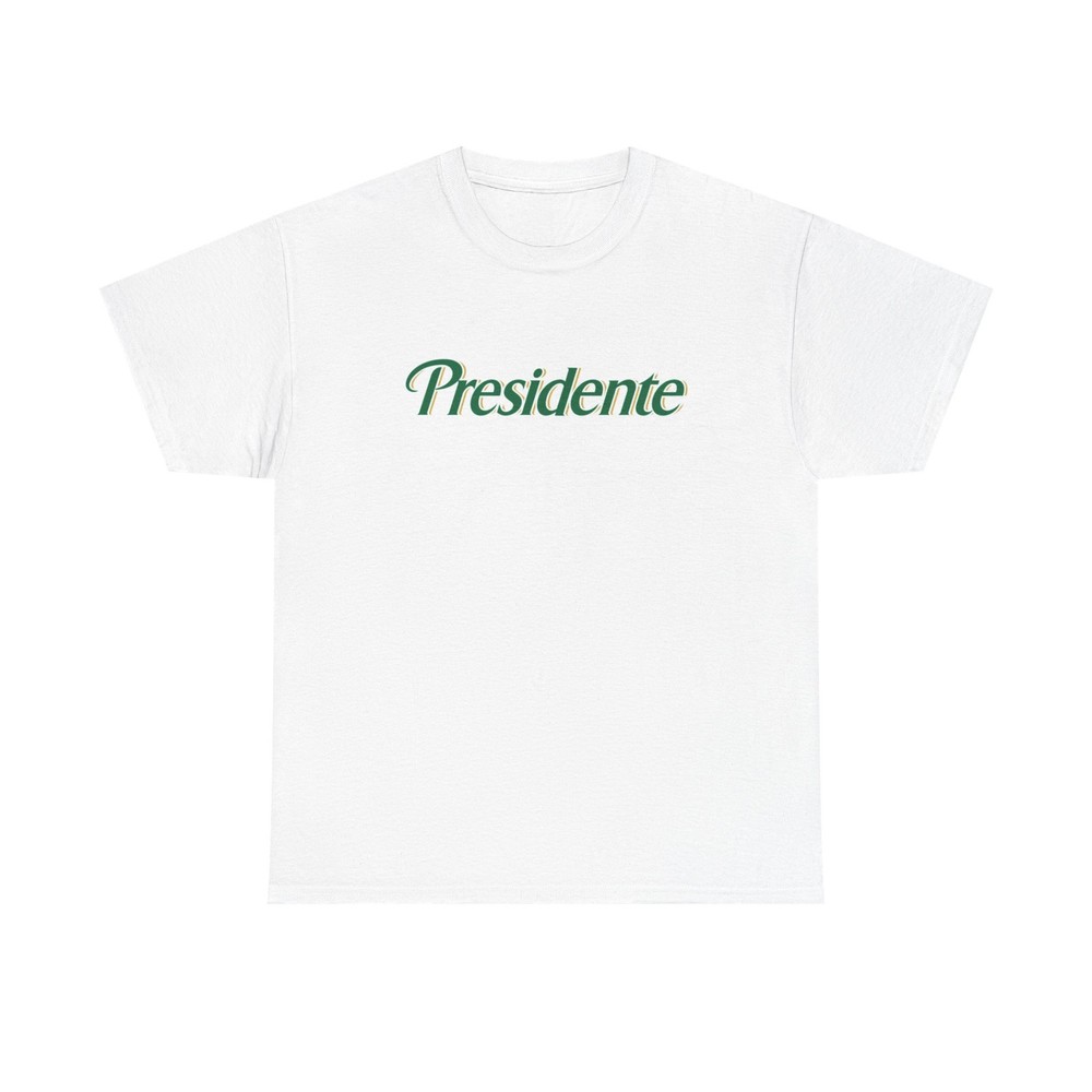 Presidente Beer Graphic T Shirt Vintage Dominican Republic Unisex Heavy Cotton