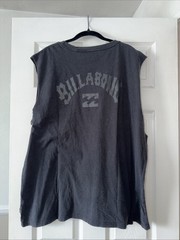 NWT Men’s Billabong Ripper Muscle Tank Top Wave Washed Black Cotton Logo $50 XXL