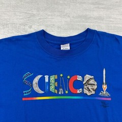 Vintage National Atomic Museum Shirt Size Large Blue Science Magnet