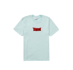 Supreme Ralph Steadman Box Logo Tee Pale Blue XL SS22 100% Authentic