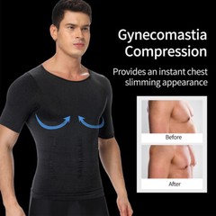 Men Fajas Para Hombres Faja Reductora De Hombres Body Abdomen Control Tee Shaper