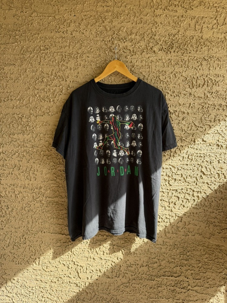 Air Jordan X A Tribe Called Quest T-shirt Men’s XL Black Logo Rap Hip Hop MJ