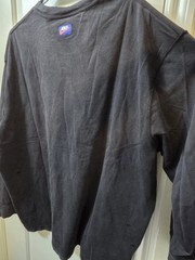 Nike Air Jordan Long Sleeve ‘Distressed Look’ T-Shirt Black/Red Men’s XXL NWT