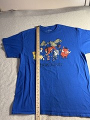 The Lion King Retro T Shirt Large Characters Graphic Blue Disney Nostalgia Simba