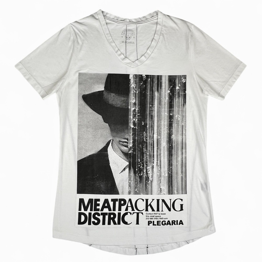 Plegaria Meatpacking District Men’s Sm Designer T-Shirt White New Buenos Aires