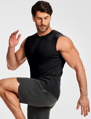 Men’s Tank Tops Quick Dry Workout Sleeveless Gym Muscle Shirts Athletic Bodyb…
