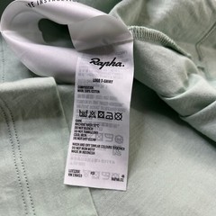 Rapha Logo T Shirt Mens XS Mint Green Short Sleeve Cotton Cycling Stretch