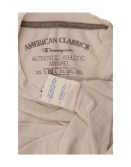 CHAMPION Mens Vest Top Medium Off White Cotton DW86