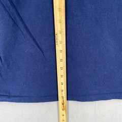 Nike GOLF Mens Tee Size Small Navy Blue Gold Foil Logo Crew Short Sleeve Cotton
