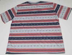Americana Tee T-Shirt American Stripes Color Size XL/XG 46-48 (LOC TUB-94)