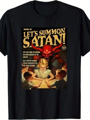 Let’s Summon Satan 1950s Horror Comic Cover T-ShirtSame style for men and women