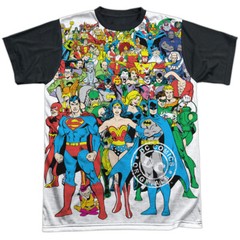 DC Original Universe Adult Halloween Costume T Shirt (Black Back), S-3XL