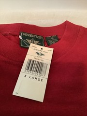 DOCKERS Golf T-Shirt Mens XL Red Short Sleeve NWT