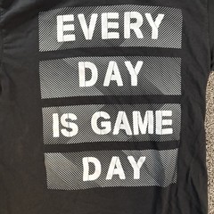“Every Day Is Game Day” Graphic Tee T-shirt by Hype (L) Large Black