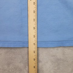 Champion Shirt Mens Large Blue Cotton Crew Classic Spellout Logo Unisex Adult*