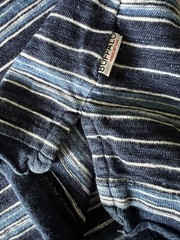BUFFALO By David Bitton Men’s Striped Blue Shirt Size XL Short Sleeve Crew Neck