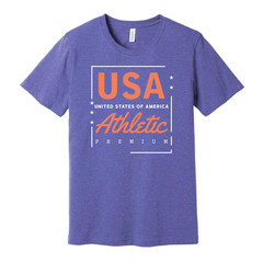 USA Athletic Premium Unisex Graphic T Shirt Modern Sports Shirt For Men And Wome