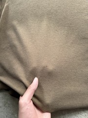 American Apparel Brown Thermal Henley Shirt Dexter Morgan USA Men’s Large