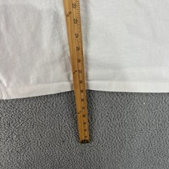 Helmut Lang Shirt Mens Large White Cotton Crewneck Oversized Short Sleeve Tee
