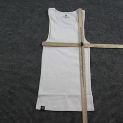 EKKOVISION Shirt Mens 2XL White Sleeveless Ribbed Tank Slim Fit Cotton NWOT