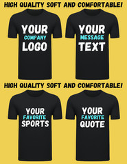 T-Shirt – Custom heat printed HQ – Custom Made/Personalized/Your Favorite Photos