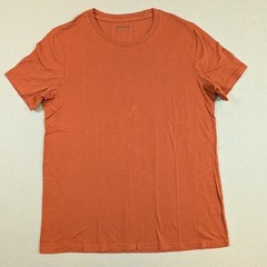 American Giant Supima Cotton T-Shirt Size M Rust Orange Made in USA