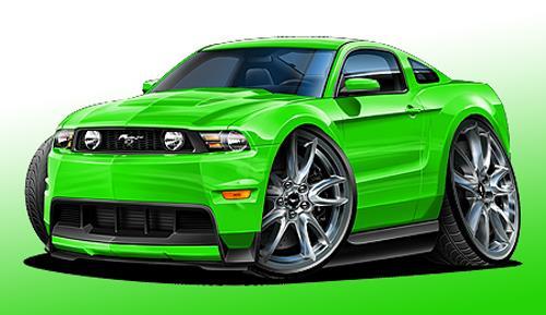 2012-14 Ford Mustang Muscle Car Art Print NEW