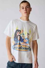No Doubt Mens Summer 2000 Distressed Graphic (2024 Print) White Shirt New Small