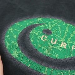 Vtg Curfew Band T Shirt Mens Large Black 90s Skate Surf Streetwear Smiley Tee