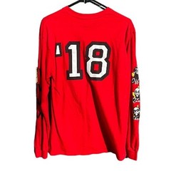 Drake Migos Aubrey Three Migos Live 2018 red long sleeve shirt Size Medium