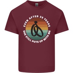 35 Year Wedding Anniversary 35th Marriage Mens Light Cotton T-Shirt