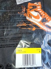 AIR JORDAN AJ 1 SHIRT Mens Small Black Orange HQ8972-010 AJ Has Landed Nwt Nike