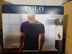 Men’s POLO RALPH LAUREN W/Wicking 3-Pack Crew Cotton Undershirts, Size XL