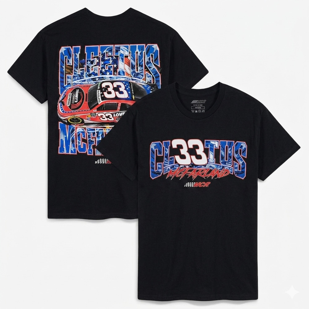 Cleetus McFarland Car Wash Racing Shirt Heather Gray Motorsport Tee