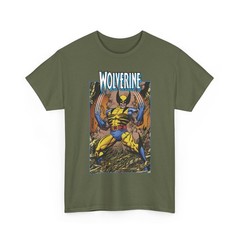 Wolverine T-Shirt Marvel Comics George Perez Art X-Men Logan Vintage-Style Tee