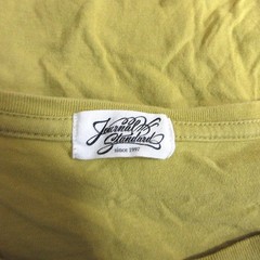 Journal Standard Long Sleeve T-Shirt M Yellow Cut and Sewn Used